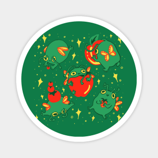 Fruity fairy froggies Magnet